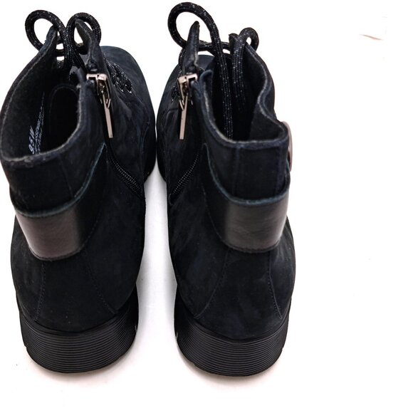 MUNRO Buckley Nubuck Leather Ankle Boot Black - Size 9.5 - Picture 4 of 16